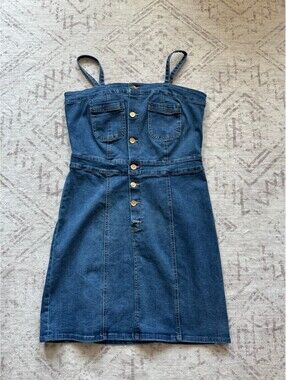 Charlotte Russe Denim button-front mini dress